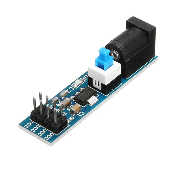 

1Pc 3.3V AMS1117 Power Supply Module Self-locking Switch Output Voltage Interface Power Indicator DC Jack Module Board DIY Kit