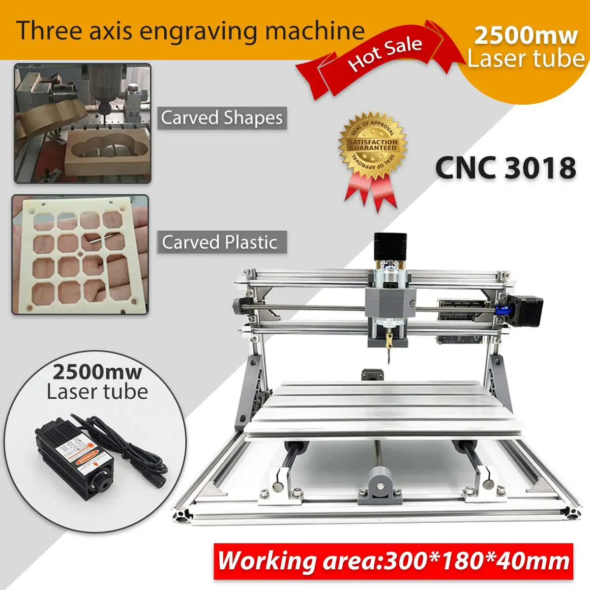 

CNC DIY 3018 Wood Router KIt 3 Axis pcb Milling Machine Engraving Machine 2500mw