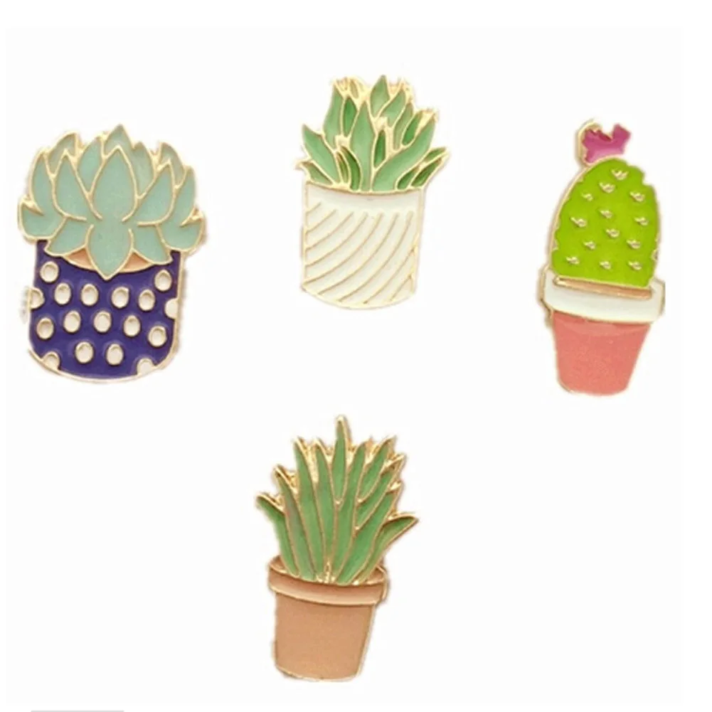 

2017 new fashion cute brooches jewelry accessories plant cactus brooch pin Birthday gifts