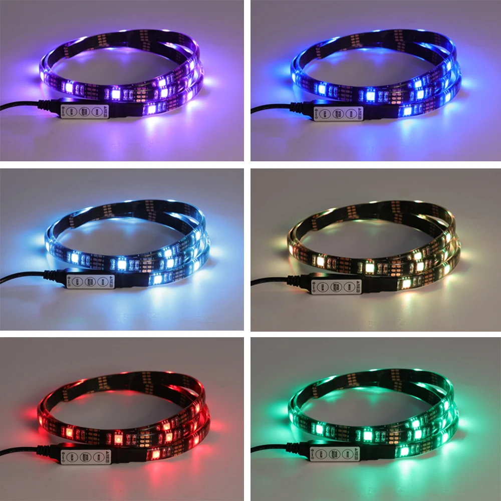 

Bias Lighting HDTV USB Powered TV Backlighting Home Theater Accent lighting Kohree 35.4" Led Strip Light Multi Color RGB