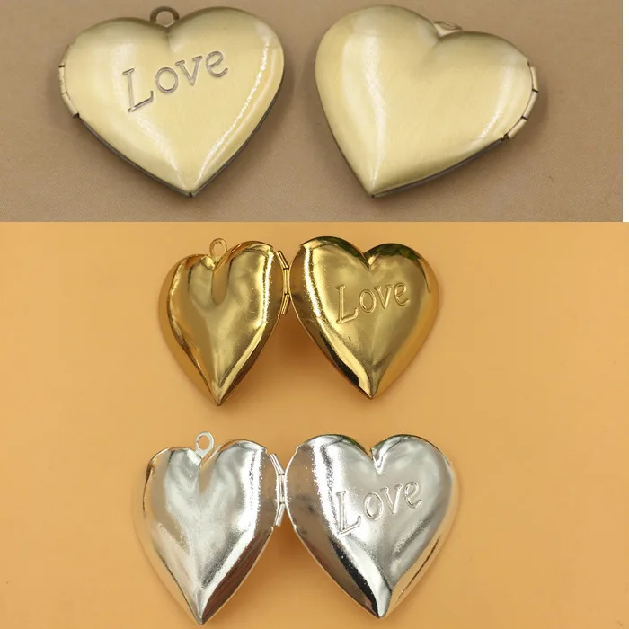 

Wholesale 29*27mm 2pcs 5Color Lovepeach Heart Photo Frame Locket Box,Brass Bronze/Gold/Silver Pendant,DIY Vintage Craft Jewelry