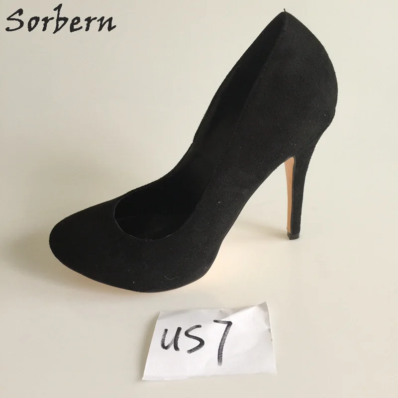 

Sorbern Us7-Eu37 Cute Round Toe Women Pumps High Heels Platform Shoes Ladies Slip On Pump Heels Ladys Shoes Thick Heel Clearance