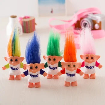 

10cm Troll Doll With Bingo Leprechauns Dam Toys Russ Troll for Children Birthday Gift NEW