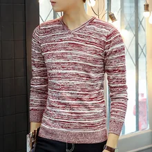 Осенняя Новая мужская Трикотажная Рубашка Changsha с тонким воротником модный свитер с рукавом для мальчиков