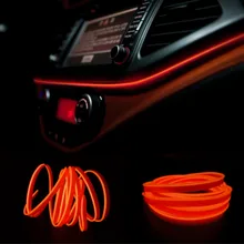 JURUS 5meters 10colors auto decoration car sticker atmosphere lights thread pater interior light 12v cigarette lighter
