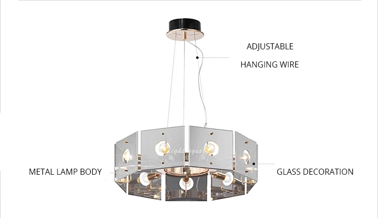 e (5)modern pendant light fixture