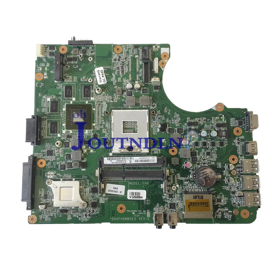 Материнская плата JOUTNDLN для ноутбука FUJITSU A532 AH532 CP581563-01 DA0FH6MB6E0 DDR3 W/ GT 630M GPU |
