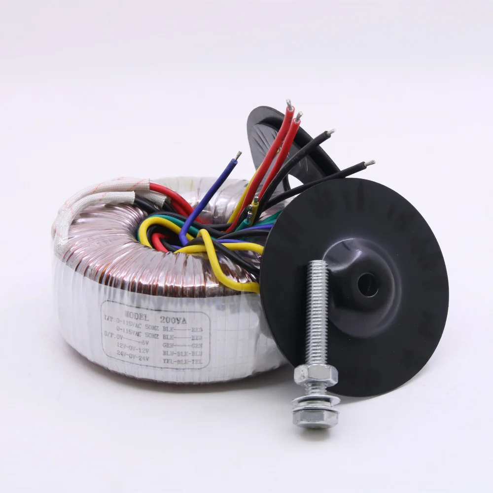 200VA тороидный трансформатор двойной 24v 12v Одиночный 6v усилителя 200W Трансформатор