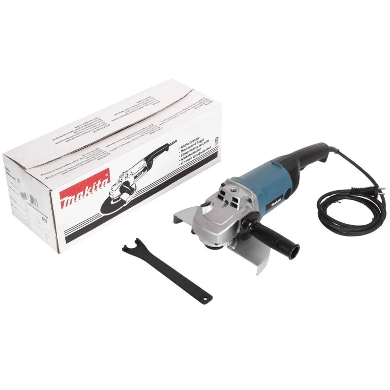 Машина шлифовальная угловая Makita 9069SF (Мощность 2000 Вт, диск 230 мм, плавный пуск, блокировка шпинделя)