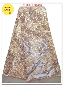 

2019 African French Tulle Embroidery Lace Fabric For Aso Ebi Party