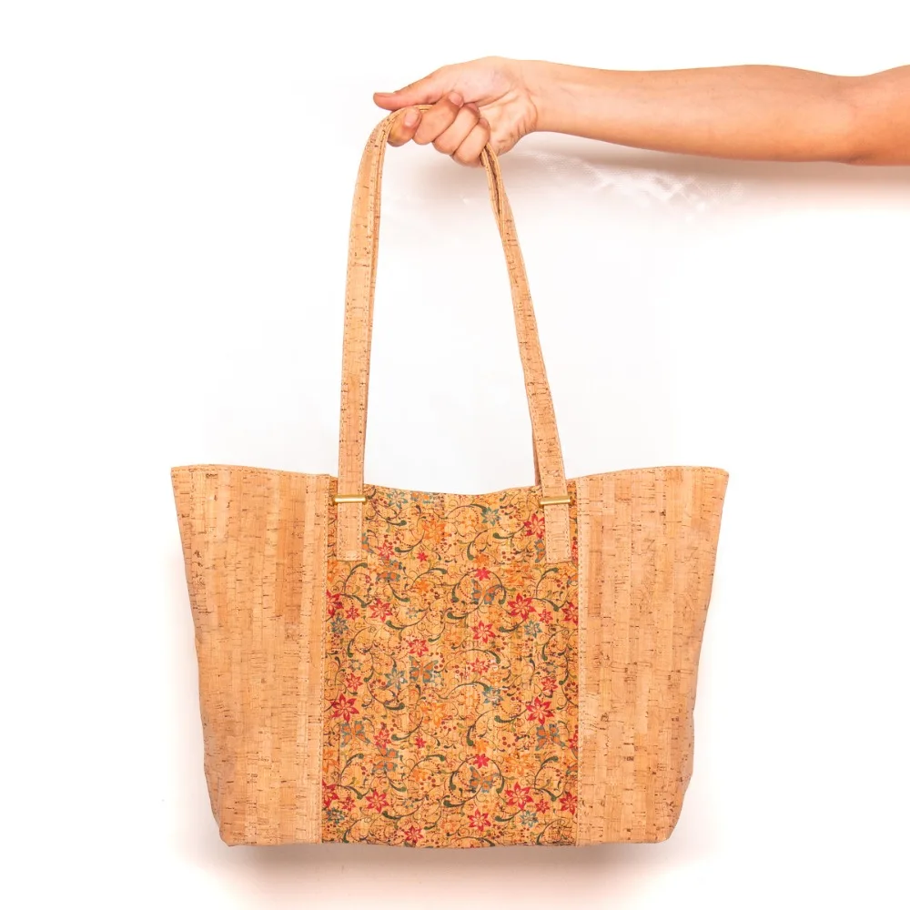 Пробковые мешки из натуральной пробки с красивым узором оригинальные женские сумки ручной работы BAG-374-BCD