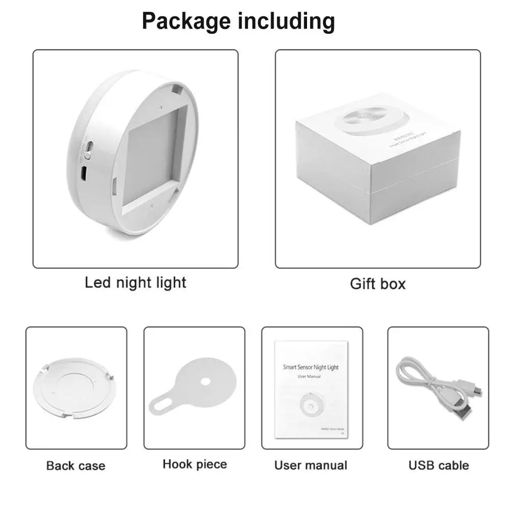 Новый Пейзаж usb лампа с датчиком движения светодиодный датчик освещение шкафа