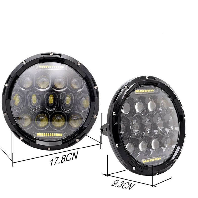

Light Sourcing Hi/low Beam 12v Off Road Auto 7Inch Round LED Headlight 4x4 DRLOR SIGNAL Led 75w For Jeep Wrangler Motorcycle