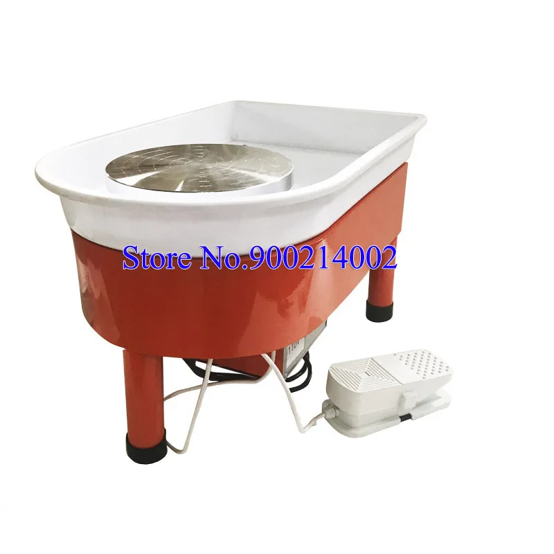 

110V/220V Fixed Red Pottery Wheel Ceramic Drawing Machine Electric Pottery Forming Machine DIY Ceramic Hand Equipment