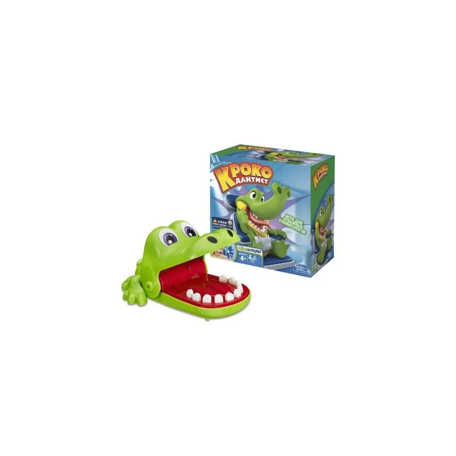 

Настольная игра Hasbro Игры Крокодильчик Дантист B0408, Разноцветный