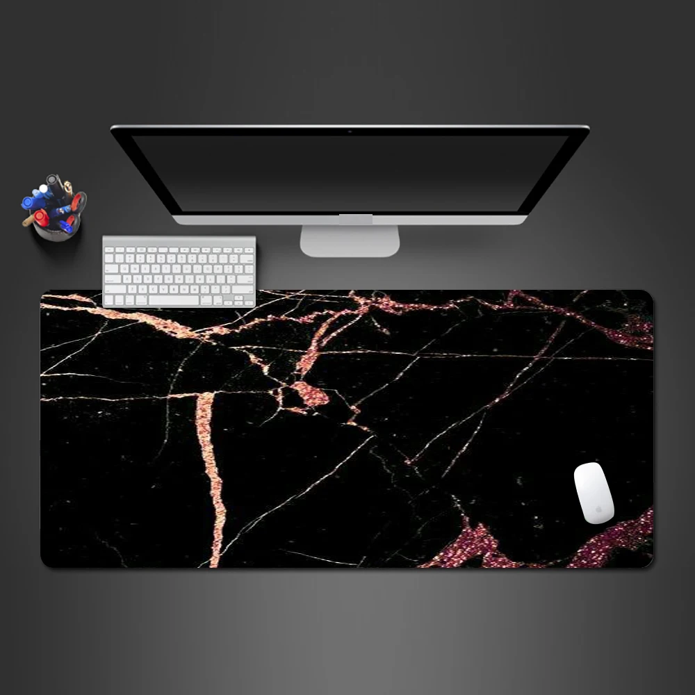 

Ornate Marble Mouse Pad High Quality Lock Side Professional Gamer Computer Keyboard Mouse Desk Mat To Gaming Christmas Gift