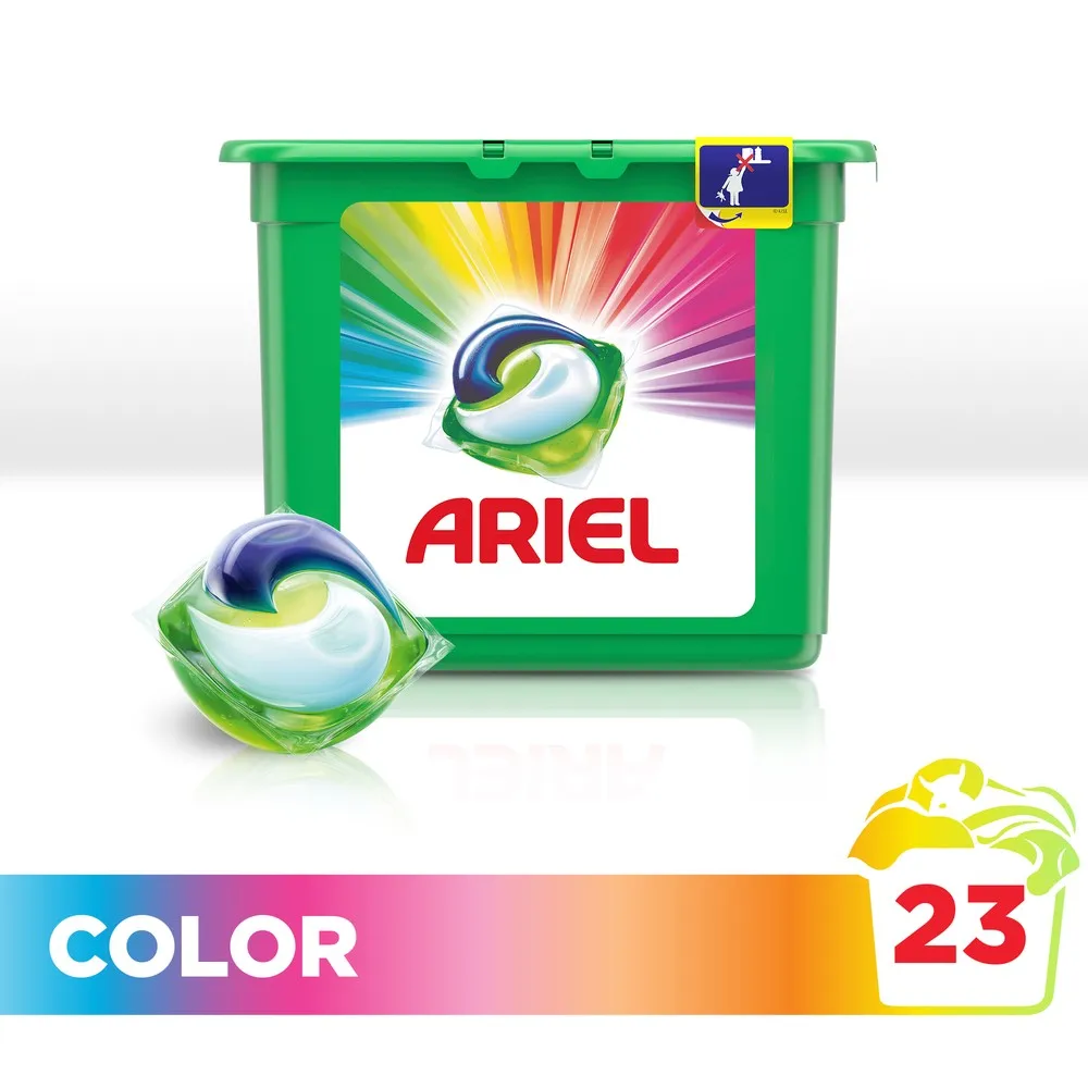 Washing Powder Capsules Ariel Capsules 3in1 Color (23 Tablets) Laundry