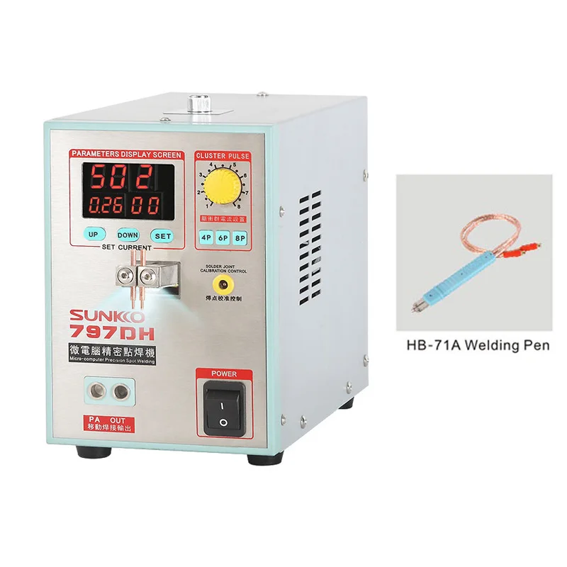 SUNKKO 797DH Battery Spot Welder for Lithium ion Batteries 0.3mm with