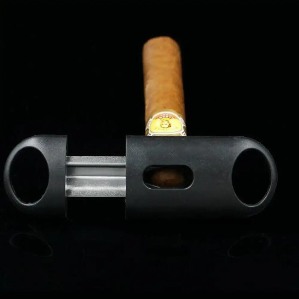 Cohiba V Cigar Cutter Pocket черная пластиковая ручка Подарочная сигара аксессуары машинка