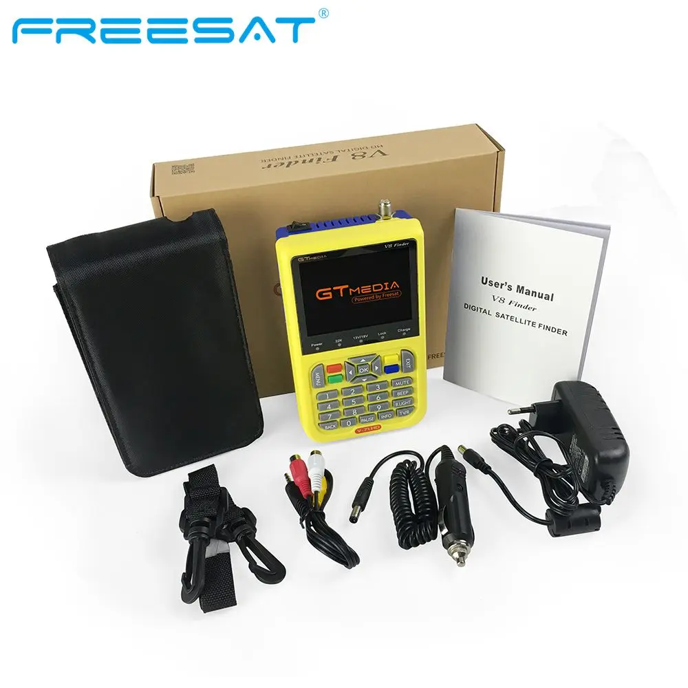 

GTmedia V8 Finder DVB-S2 HD 3.5" LCD Satellite Meter Satellite Finder PK Freesat V8 finder SAT Finder WS-6906 6916 6950 Receptor
