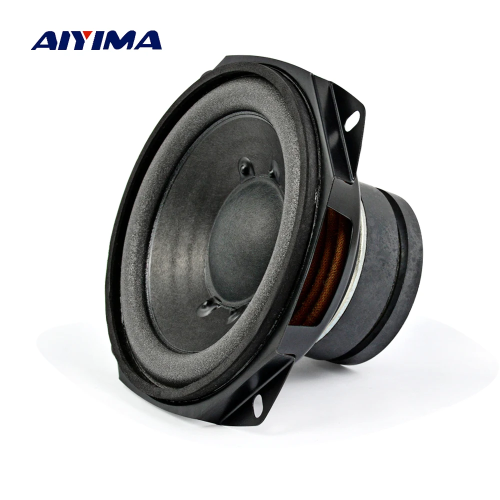 AIYIMA 1 шт. 4 дюйма аудио портативные колонки Altavoz portatil 4Ohm 5 Вт 55 Магнитный динамик DIY