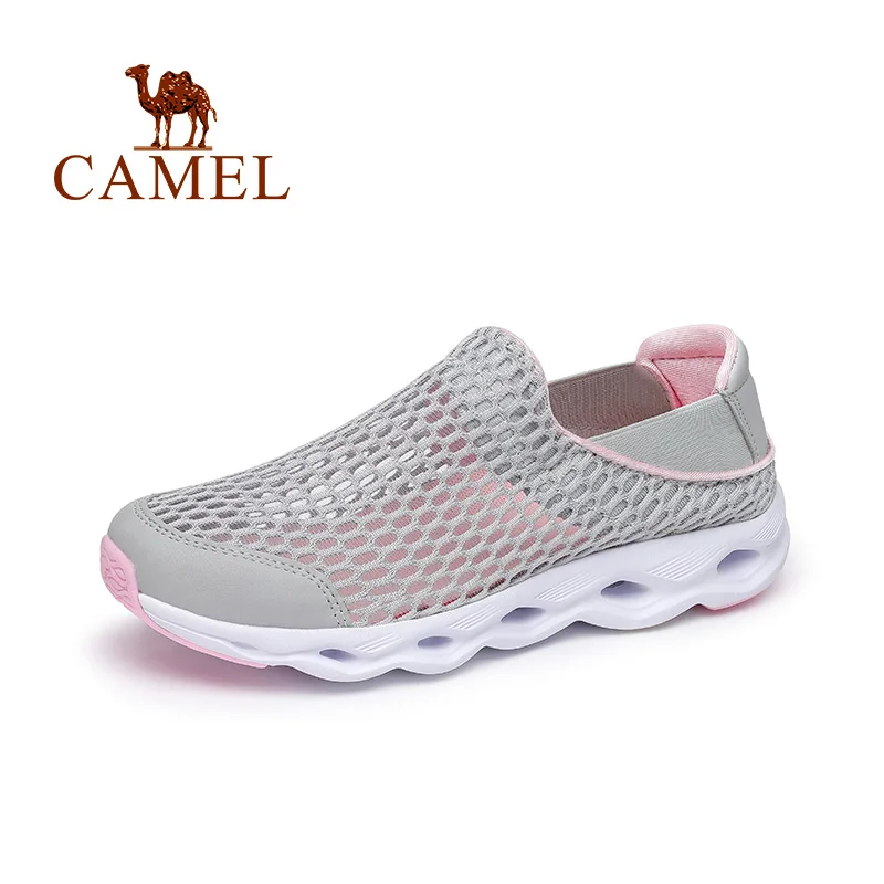 

Camel Women's Shoes Mesh Couple Casual Shoes Men and Women Shoes Breathable Outdoor Lightweight Large hole cool Sandals