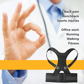 

Unisex Adjustable Magnetic Shoulder Posture Corrector Backache Othopedic Corset for the Men Back Straightener Belt Health Care