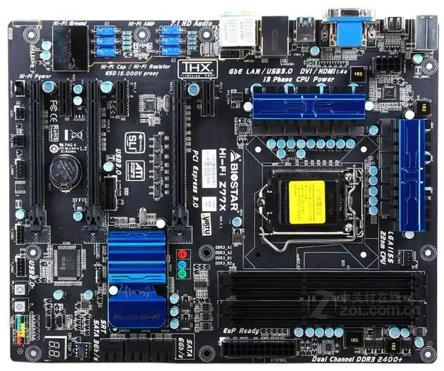 For BIOSTAR Hi-Fi Z77X Original Used Desktop Motherboard Z77 LGA 1155 DDR3 32G SATA3 USB3.0 | Компьютеры и офис
