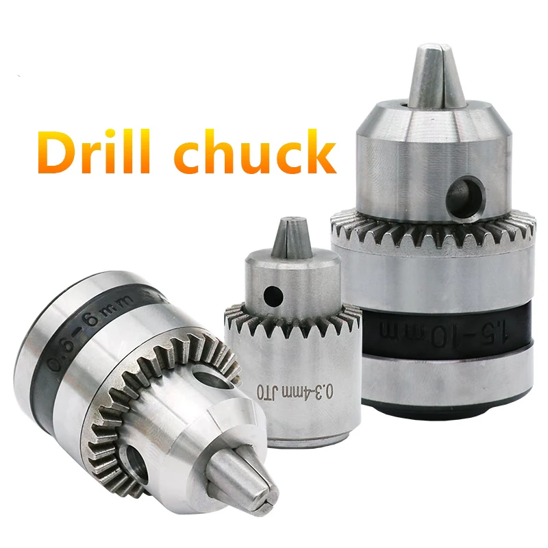 Key Type Electric Hand Drill Chucks Cap 0.3 4mm 0.6 6mm 1.5 10mm JTO