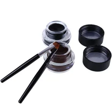 Лидер продаж pefessional глаза макияж Gel Eyeliner воды-водонепроницаемый и размазать доказательство набор косметики Eye Liner Комплект 2 предмета