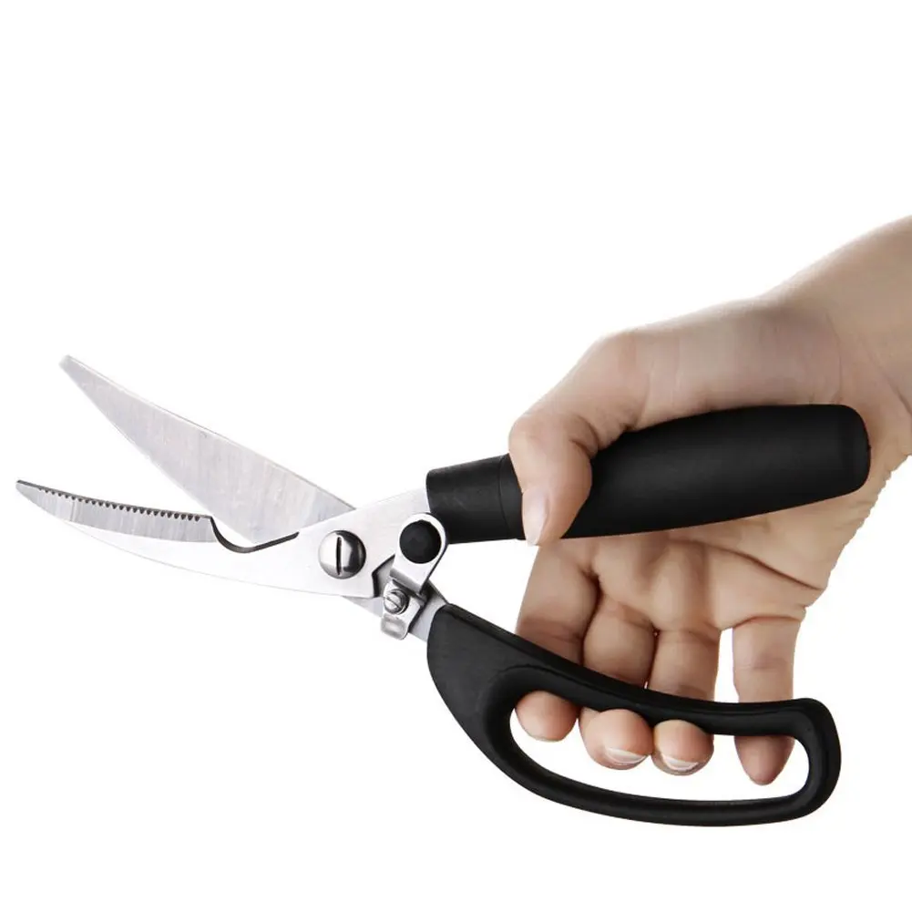 

DANIU Multifunction Stainless Steel Chicken Bone Scissor Kitchen Food Vegetable Shear Tools Black