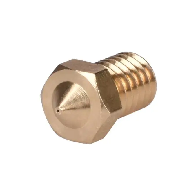 

5pcs/lot V5 V6 Nozzle 0.2 0.25 0.3mm 0.35 0.4mm 0.5 0.6 0.8 1.0 Part Copper 1.75mm Filament M6 Threaded Brass 3D Printers Parts