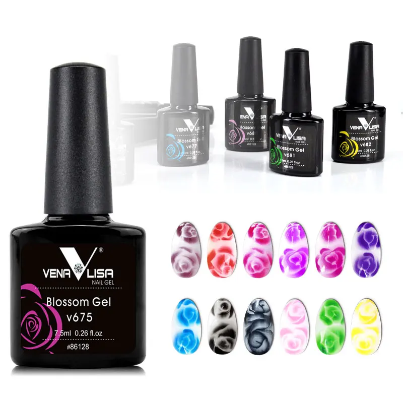 14 шт. * 7 5 м/набор цветов Гель лак для ногтей Soak Off UV светодио дный LED beauty Flower Painting