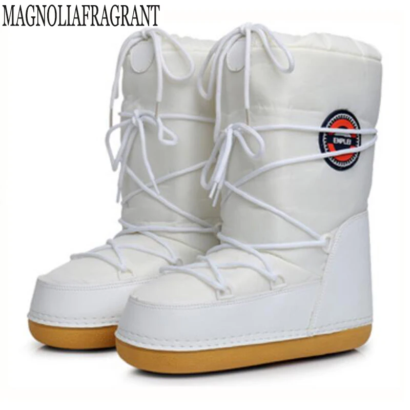 Online Clásico mujeres invierno Botas espaciales nieve Botas Mujer esponja forro Plantilla de alta calidad Botas Mujer Lace Up mujeres botas de zl8