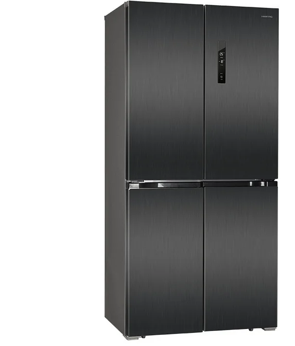 4-х дверный холодильник HIBERG RFQ-490DX NFXd, объем 490л - Цвет: Темный из нержавеющей стали