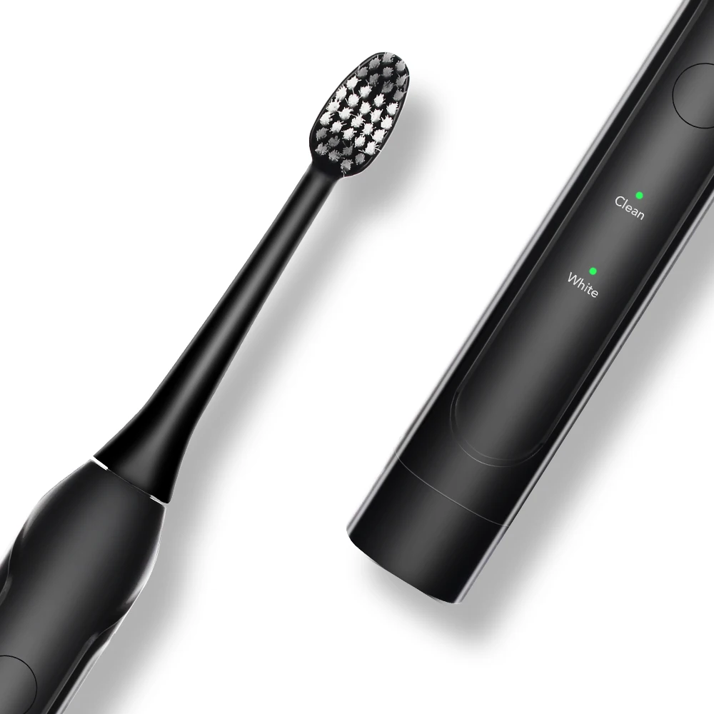 AZDENT G8 звуковая электрическая зубная щетка на батарейках без перезаряжаемой зубной щетки с 2 мягкими головками Глубокая чистка 2 режима+ таймер