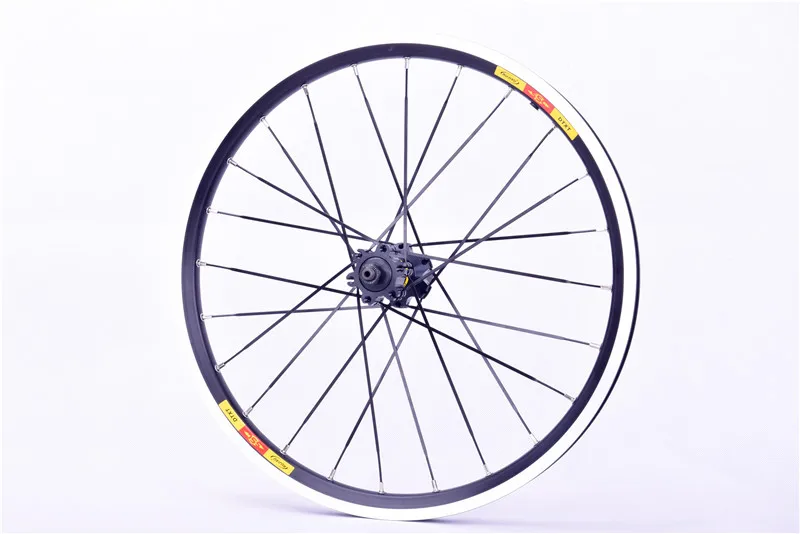 Clearance 20inch RUJIXU *1-3/8 V /disc Brake Front 2 Rear 4 Bearing Ultra Smooth light 451/406 wheel wheels For BXM folding bike Rim Rims 2