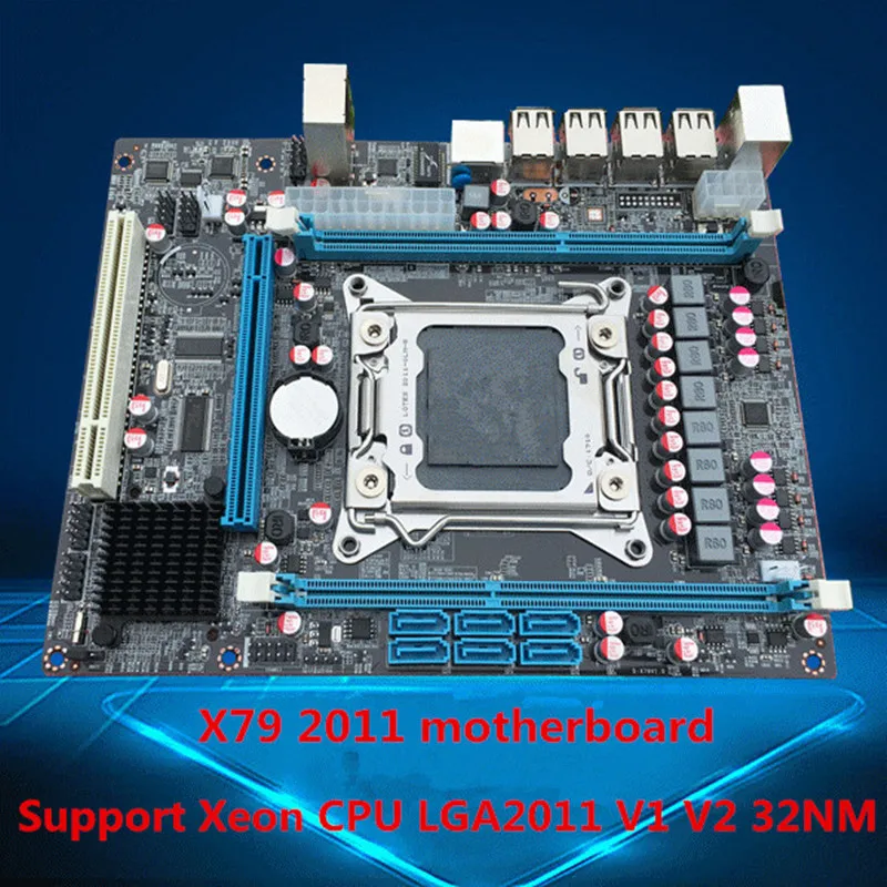 100% новая материнская плата для сервера/настольного ПК OEM X79M Intel X79 LGA 2011 DDR3/ECC 16G E5