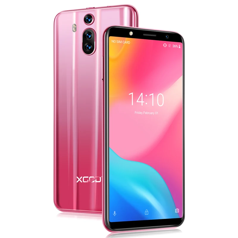 XGODY Mate RS 3G Dual Sim Smartphone Android 8.1 6 Inch 18:9 Full Screen Mobile Phone 1GB RAM 8GB ROM 2800mAh GPS WiFi Cellphone