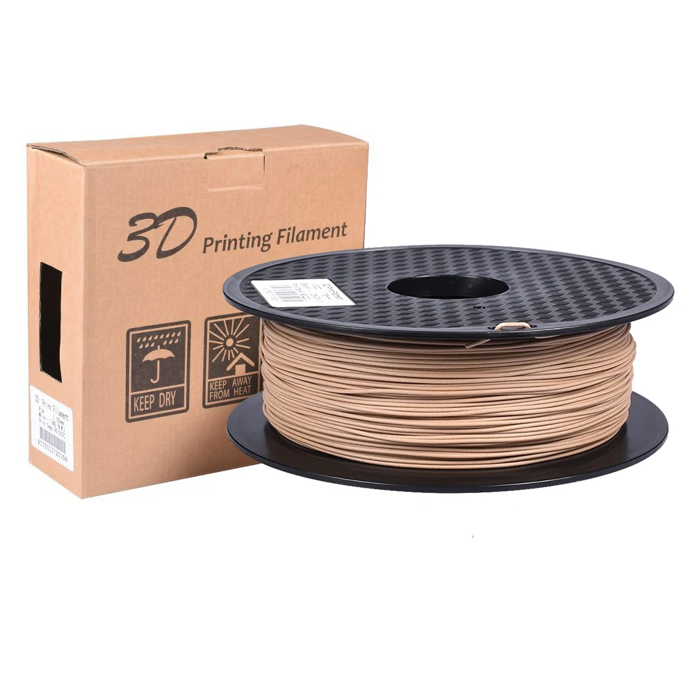 

3D Printer Filament Wooden PLA Filament 1KG 1.75MM Wood Consumables Plastic Roll Material For MK8 Extruder Titan V6 Gen L RepRap