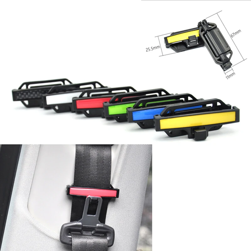 Car Styling 2pcs Adjusting Car Safety Seat Belt Buckle Belt Clips