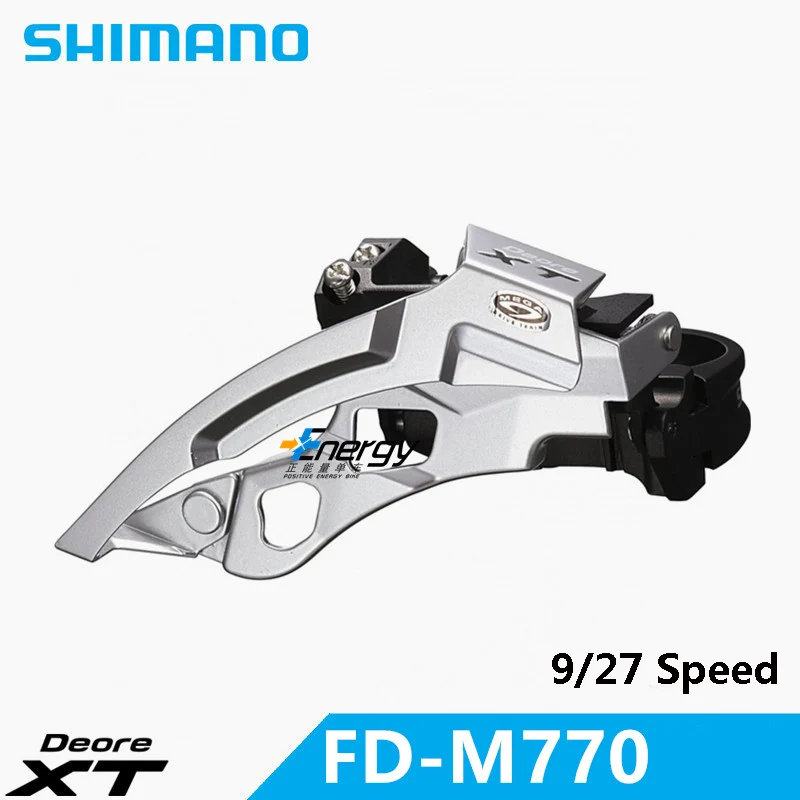 SHIMANO Deore XT FD-M770 Передний Переключатель скоростей MTB горный велосипед части велосипеда 3x9 переключатель коробки передач - Цвет: M770