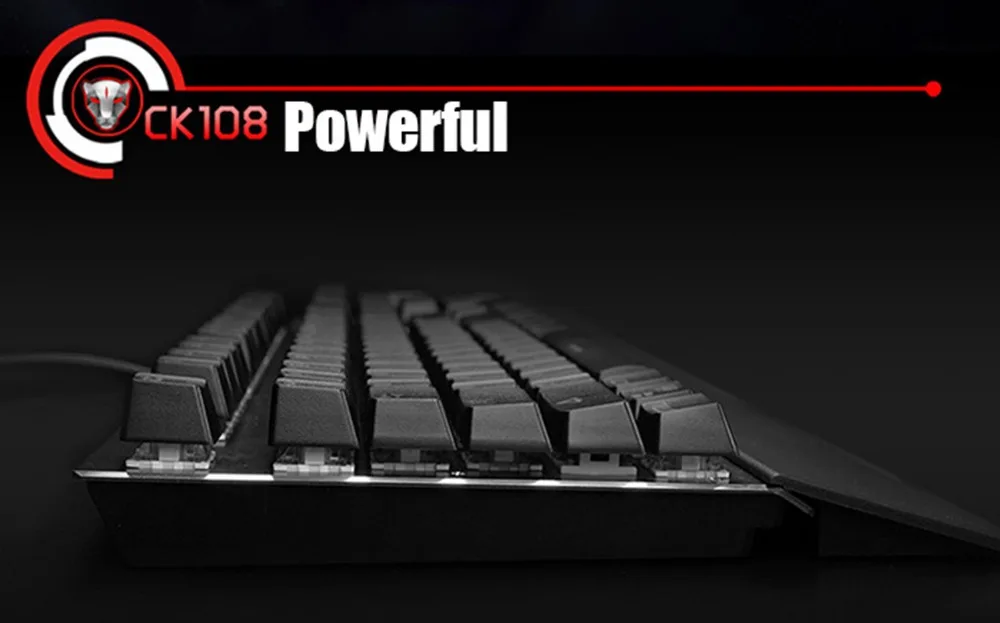 Motospeed CK108 professionusb Gaming Проводная Механическая клавиатура синий/черный переключатель с 18 Подсветка режим для портативных ПК Gamer