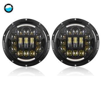 

7inch led headlight for Jeep Wrangler Yamaha Ultra Classic Electra Glide front light headlamp 90W High Low Dual beam.
