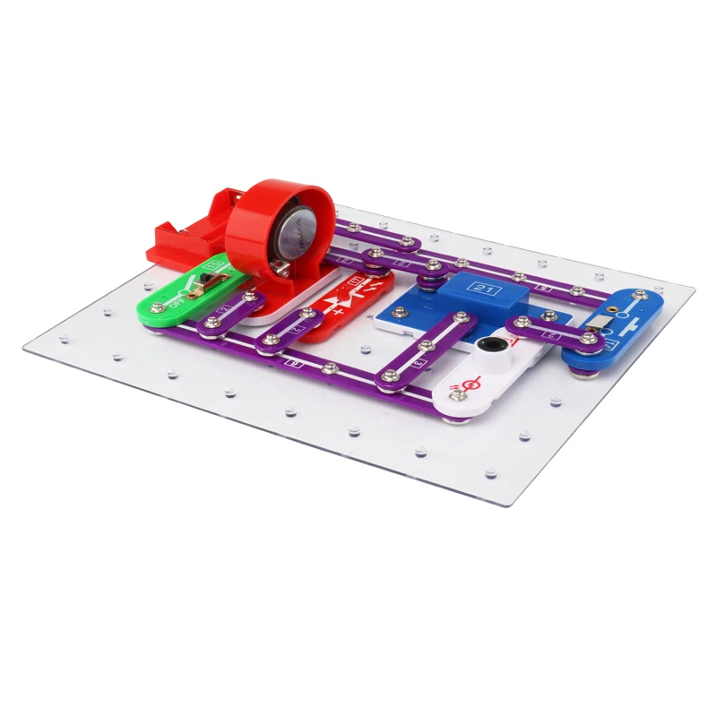 335 Electronics Blocks Kit kids Smart Snap Learning Circuit Science Educational Diy Set Building Models Physics Toys Designer (1)