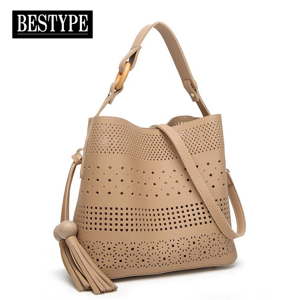 BESTYPE Для женщин Сумки модная открытая женская сумка PU кожа Композитный Crossbody Топ