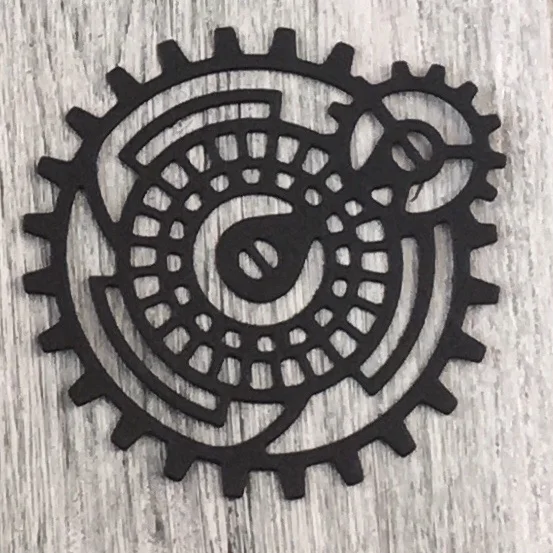 

ArtScrap Mechanical Illusion Gear Steampunk For Man Metal Cutting Dies DIY Scrapbooking Card Decorative Die Cuts | Art: 42