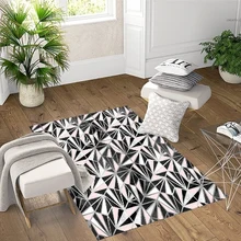 Else черный розовый перелом геометрический скандинавский 3d принт Нескользящая микрофибра Гостиная Декоративные Современные моющийся коврик мат