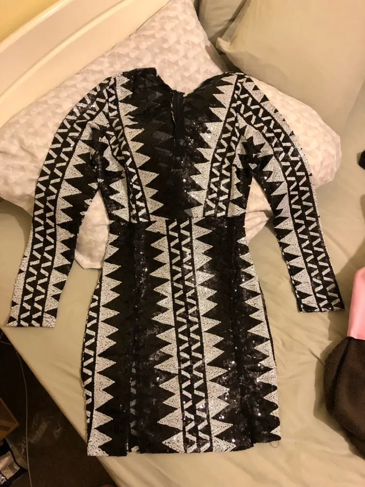 'Look Back at it' Side Split Mini Dress photo review
