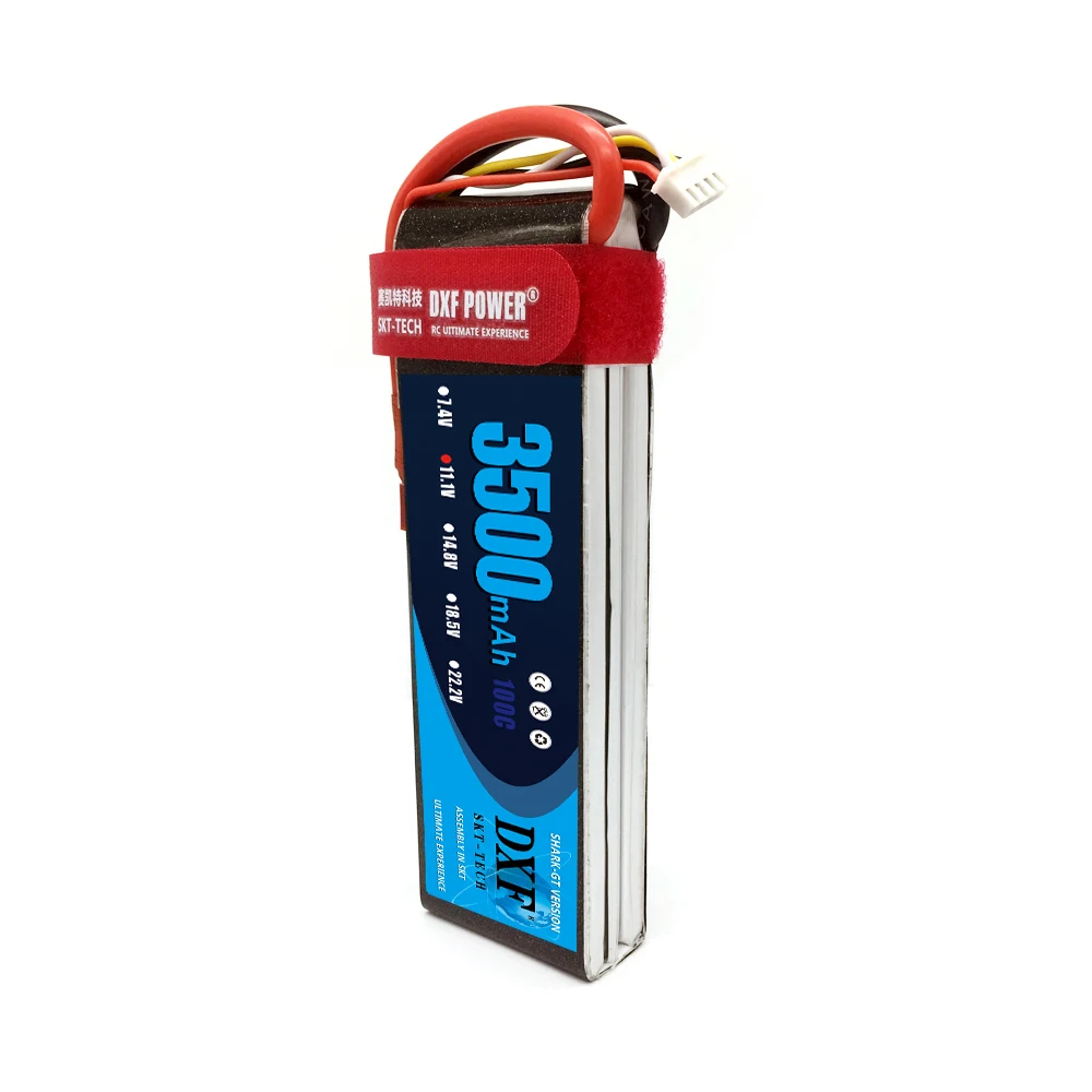 DXF RC Lipo battery 11.1v 3500mAh 3S 100C max200C rechargeable battery